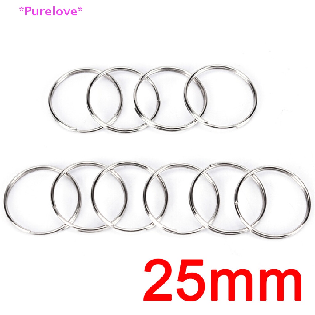 Set 10 Vòng Thép Niken Gắn Chìa Khóa Tiện Dụng Mới