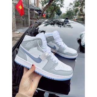 Giày thể thao sneaker jd sói xám , jd xám vệt xanh bản cao cấpa
