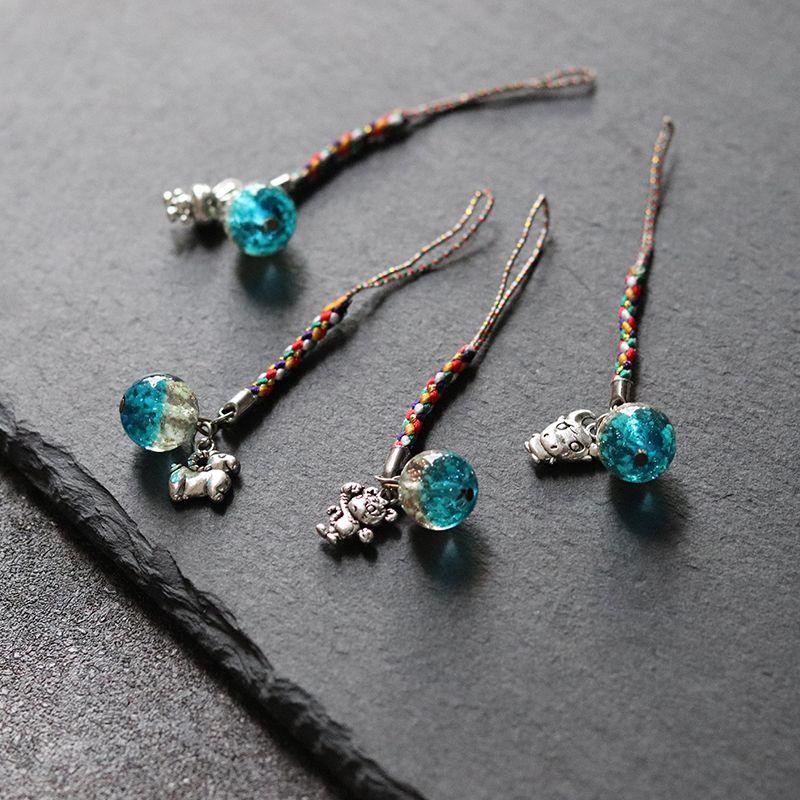 Mobile Dây Đeo Điện Thoại Phát Sáng Đính Ngọc Trai Hình Cung Hoàng Đạo Độc Đáo Cho Nam Và Nữ