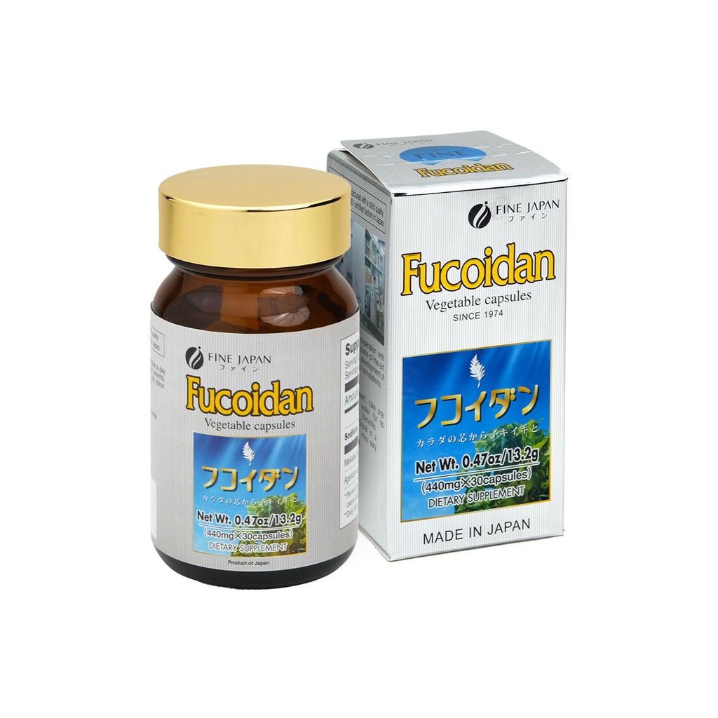 Combo 2 Hộp Fucoidan Okinawa Nhật Bản Hỗ Trợ Điều Trị Ung Thư - Fine Japan Fucoidan 2 Hộp x 30 Viên