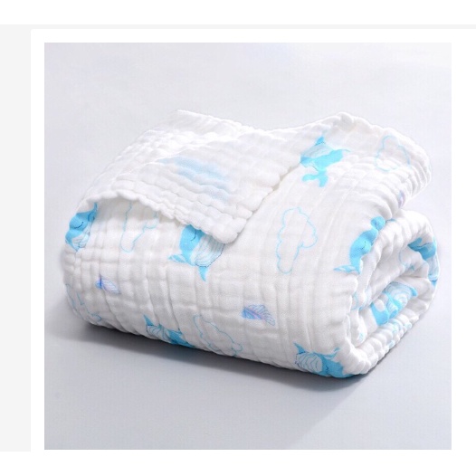 Khăn Tắm 4 lớp Xô Nhăn Cho Bé được làm từ chất liệu vải xô mềm mịn, êm ái, thấm hút rất tốt, dễ giặt, mau khô