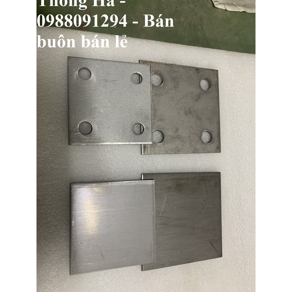 Bản mã 15x15 có lỗ. Bản mã 15x15 không lỗ dày 5mm
