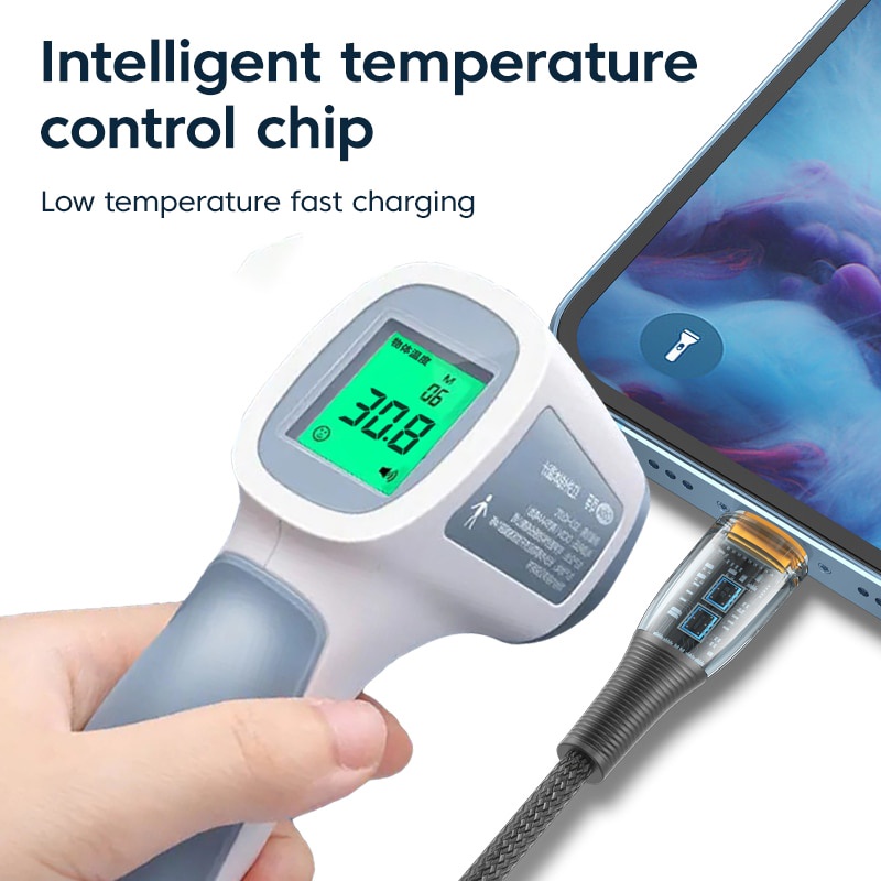 Dây Cáp Sạc Nhanh 30W Type-C Sang L 3A Cho iPhone 14 13 Pro Max