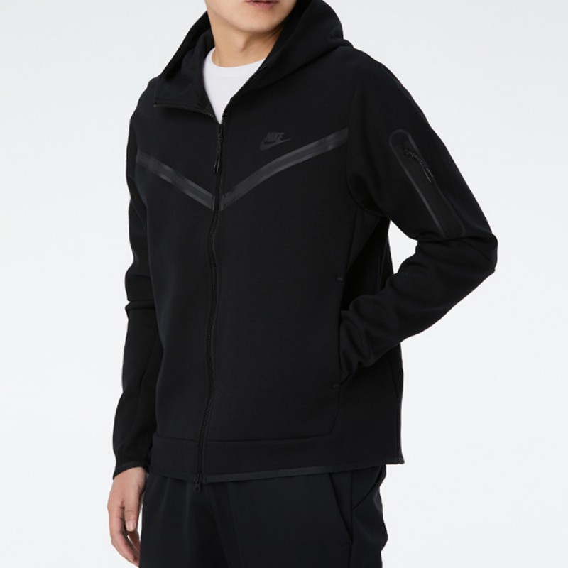 Áo Khoác Hoodie Nike 100% Cotton Phối Túi Khóa Kéo Bên Hông Đơn Giản Thời Trang Thu Đông Cho Nam Giới