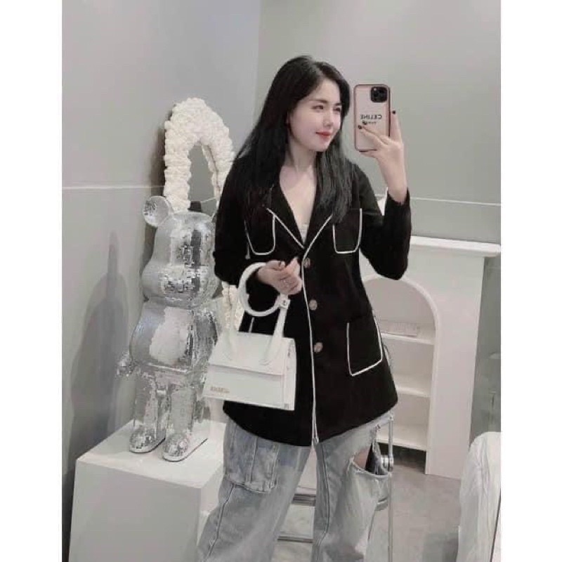 Túi xách nữ đeo chéo quai xoắn Jac logo chữ nổi hàng thời trang mẫu mới h88