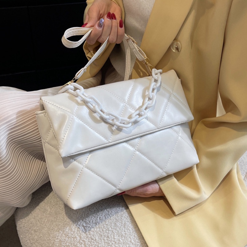 Túi Đeo Chéo Hình Thoi Đơn Giản Dễ Phối Đồ Thời Trang Cho Nữ