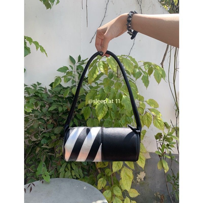 Túi Xách Da PU Hình Trụ At 11 Niche Phong Cách Hàn Quốc