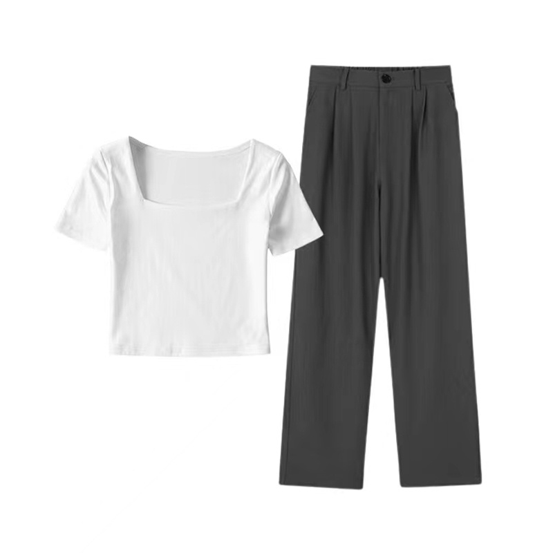 Set Áo Thun Tay Ngắn + Quần short Dáng Rộng Thời Trang Mùa Hè Mới 2023