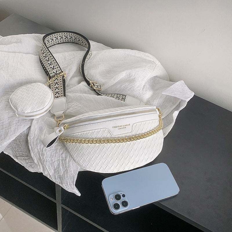 Túi Đeo Chéo Ngực Bằng Da PU Phong Cách Hàn Quốc Cho Nữ