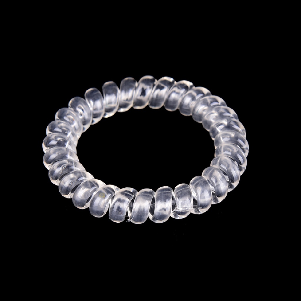 Set 5 Dây Buộc Tóc Cao Su Co Giãn Trong Suốt Cho Nữ