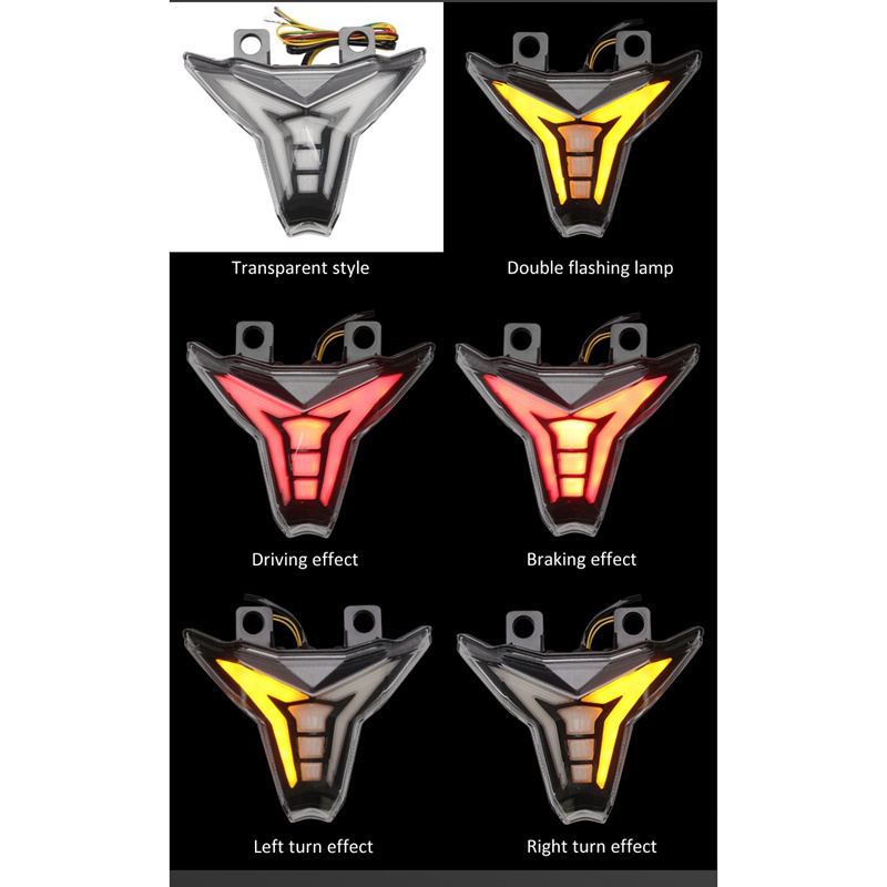 Đèn led Báo Tín Hiệu Rẽ Gắn Đuôi Xe Mô Tô kawasaki z1000 ninja 250 400 2014-2019