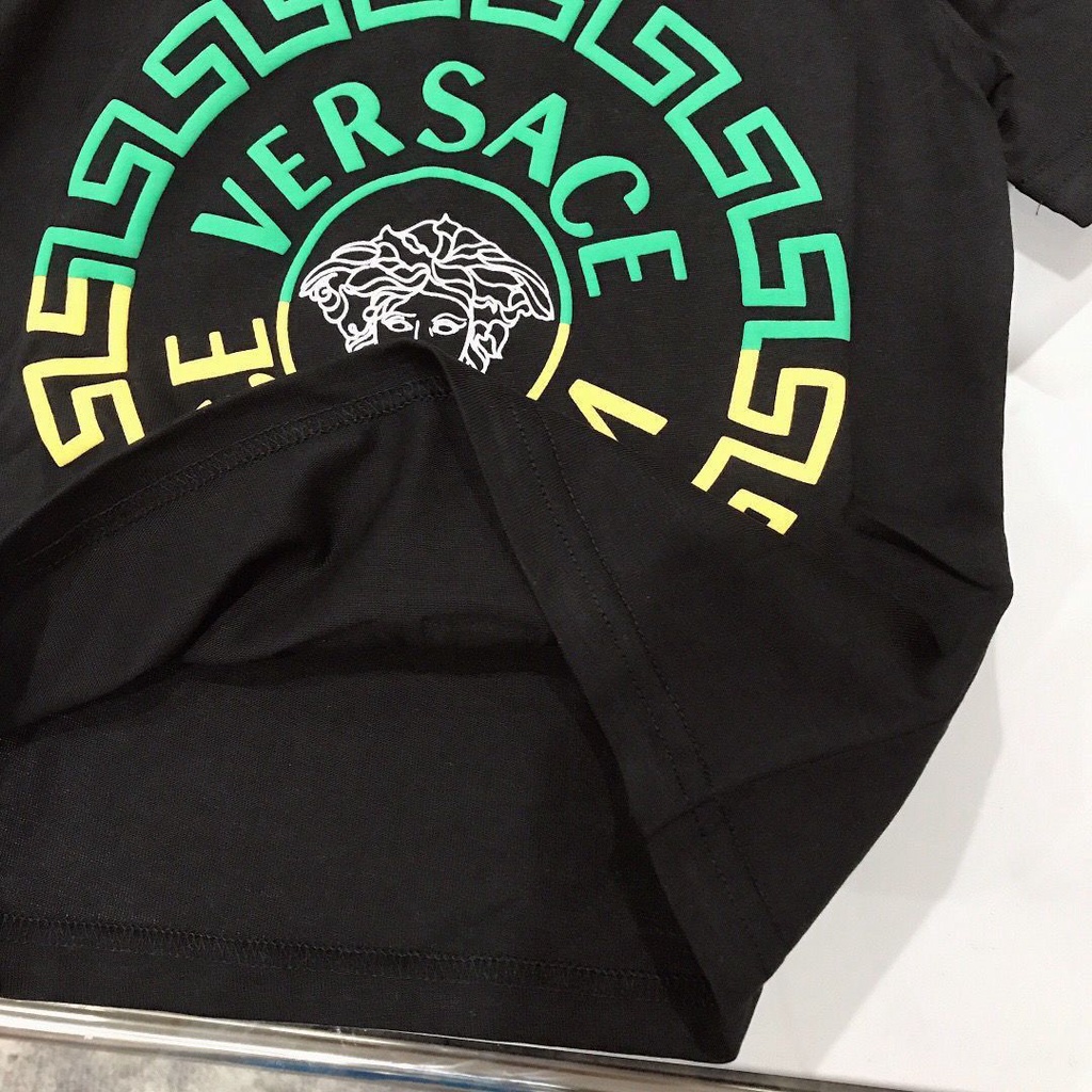 Không Có Nhãn Hiệu Trên Quần Áo1 Áo Thun Tay Ngắn In Hình Versace_Kid Chất Liệu Cotton Thời Trang Mùa Hè Cho Bé 1-12 Tuổi