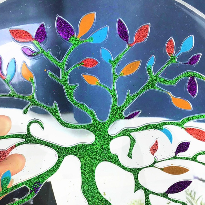 Khuôn Silicone Hình Tròn Làm Cây Treo Tường Trang Trí