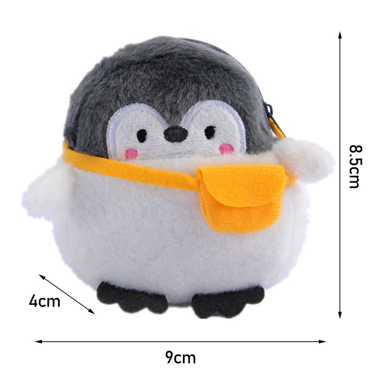 Aasleaty Ví Đựng Tiền Xu Mini Hình Chim Cánh Cụt Hoạt Hình Nhồi Bông Mềm Mại Đáng Yêu Thích Hợp Làm Quà Tặng Valentine Cho Bạn Gái