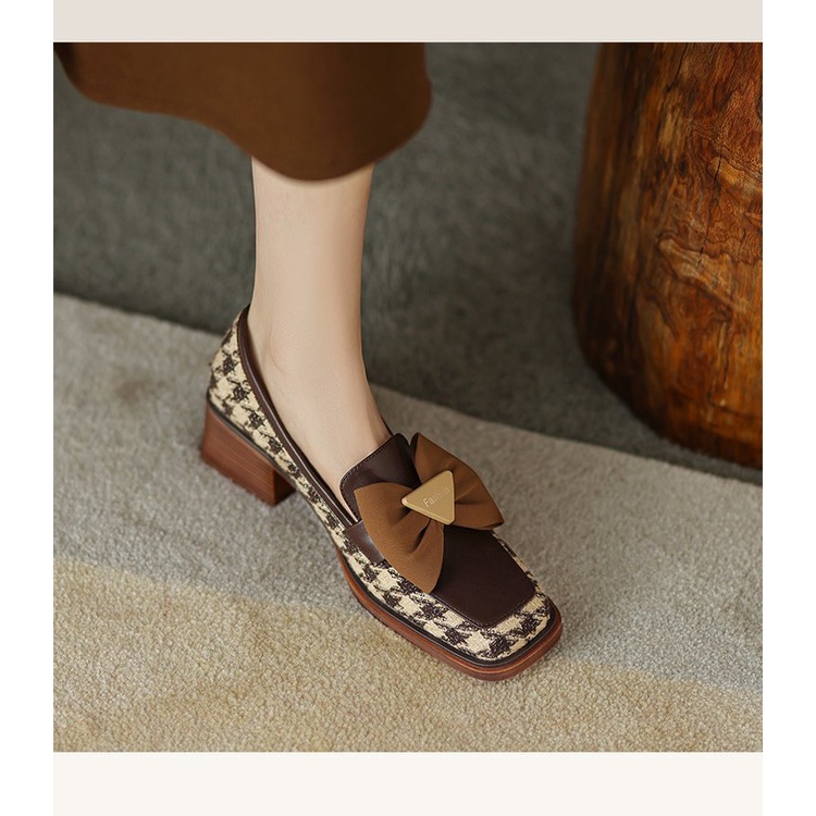 Giày Cao Gót Mũi Vuông Thời Trang Dành Cho Nữ