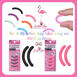   MNS  Set đệm cao su kẹp bấm lông mi hàng đẹp dày đàn hồi tốt 