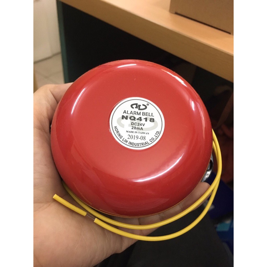 Chuông báo cháy 4inch 24 VDC HORING NQ-418, âm lượng to, chuông loại tốt