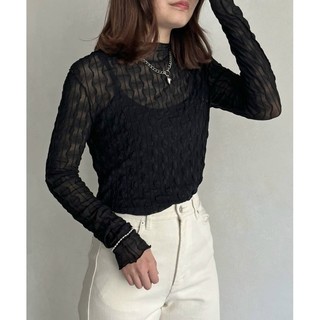 Áo ren lưới cổ cao xuất Nhật