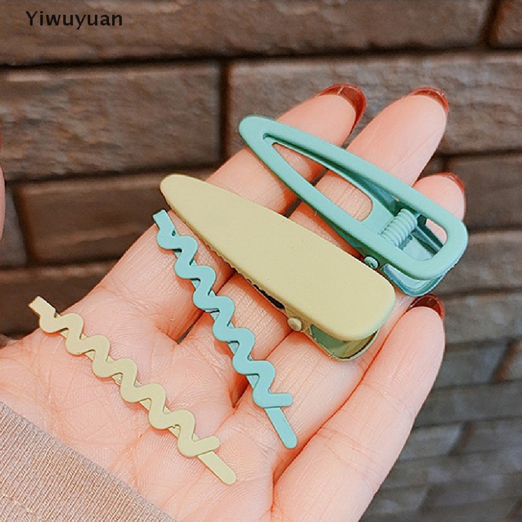 < Yiwuyuan > Bộ 4 Kẹp Tóc Hợp Kim Tùy Chỉnh Bán Sỉ Phụ Kiện Tóc Cho Bé Gái