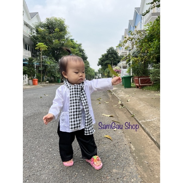 Bộ Bà Ba Nam Bộ cho bé trai bé gái bé từ 7-30kg SamGau Shop