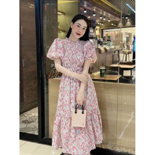 Váy Thô Tay Bồng Chun Ngực Quốc Dân