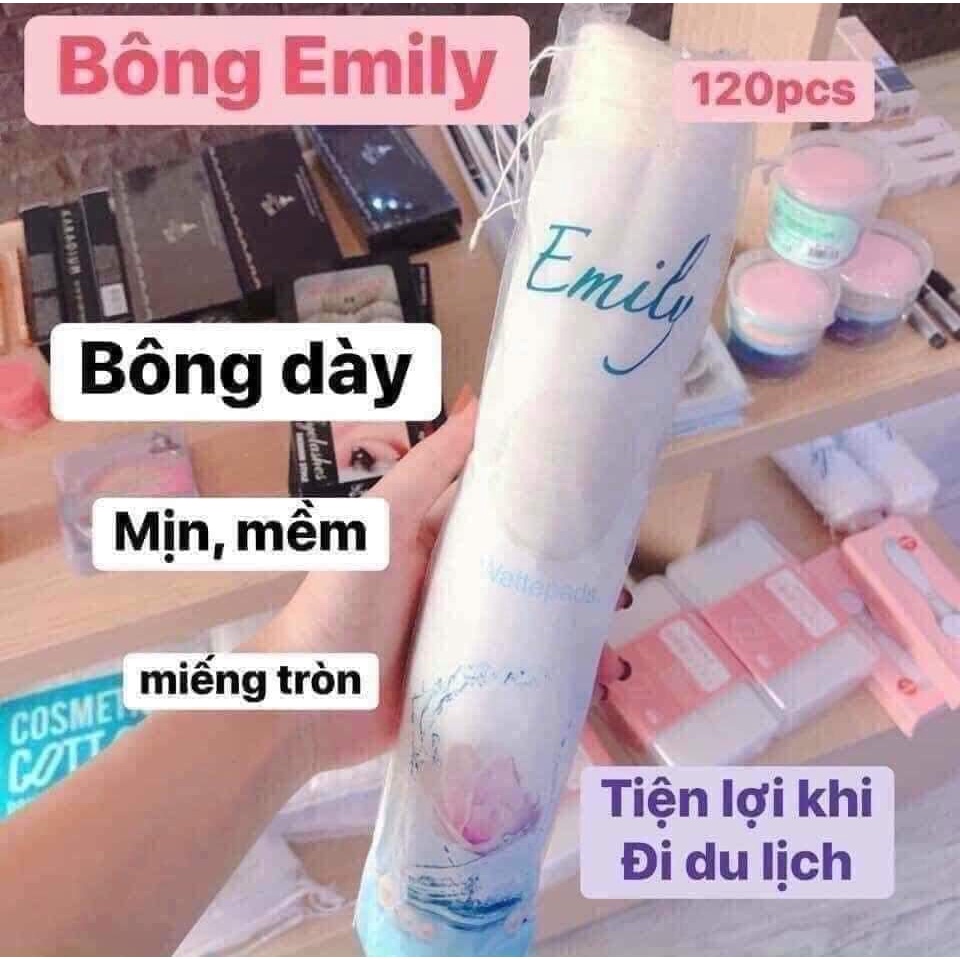 Bông tẩy trang Emily 120 miếng Đức