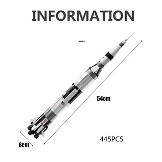 Bộ 445 Miếng  Lắp Ráp Mô Hình Tên Lửa