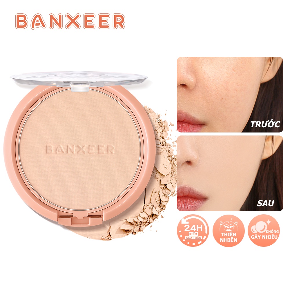 Phấn Trang Điểm BANXEER Hiệu Ứng Lì Che Lỗ Chân Lông 10g