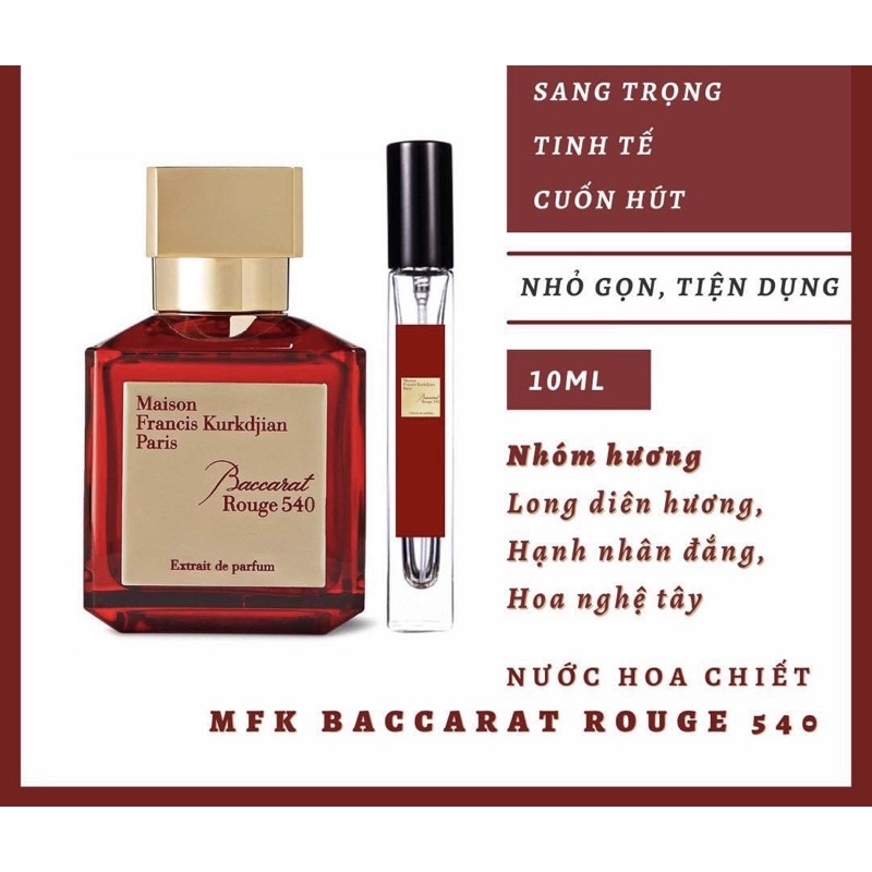 Chai Chiết nước hoa các hãng