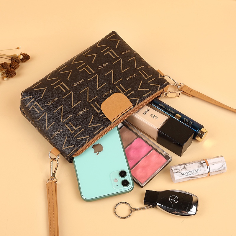 Túi Đeo Chéo Dáng Vuông Nhỏ Phối Màu Tương Phản Thời Trang Xinh Xắn Cho Nữ