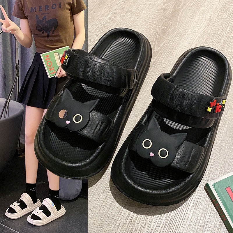 DÉP SANDAL NỮ, QUAI HẬU BÁNH MÌ ĐẾ CAO HÌNH MÈO DỄ THƯƠNG ĐI HỌC SIÊU KUTE. 2022