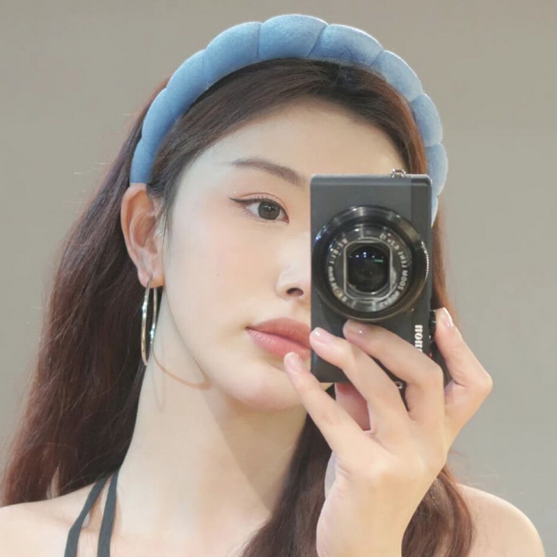 Băng Đô Cài Tóc Bằng Xốp Mềm Co Giãn Phong Cách Retro Dành Cho Nữ