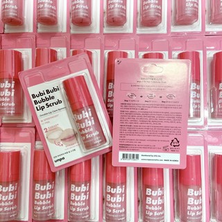 Mẫu Mới Gel Tẩy Tế Bào Chết Môi Sủi Bọt Unpa Bubi Bubi Lip 12ml