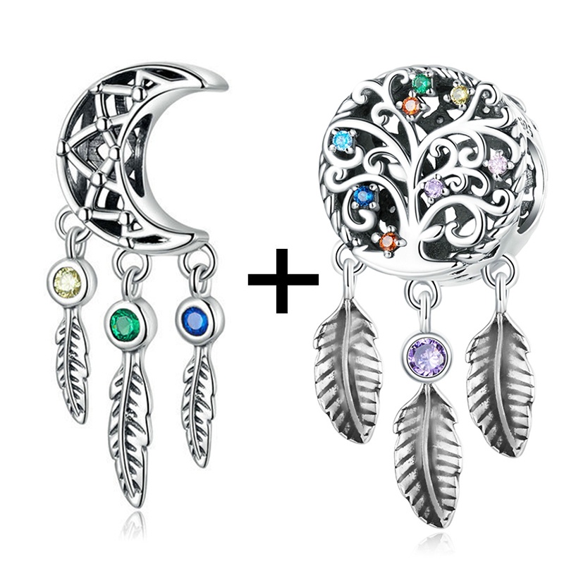 Vòng Tay Mặt Dreamcatcher Phối Lông Vũ Thời Trang Cho Nữ