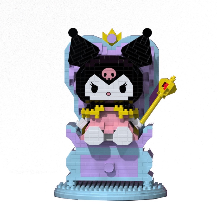 MÔ HÌNH LẮP RÁP Kuromi blocks HOẠT HÌNH ĐÁNG YÊU CHO BÉ - ĐỒ CHƠI XÉP HÌNH CHO BÉ