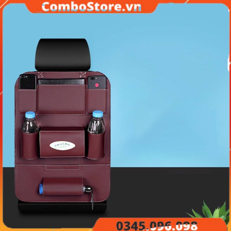 Túi treo đồ sau ghế ô tô da simili - Túi để đồ treo sau lưng ghế xe hơi da simili