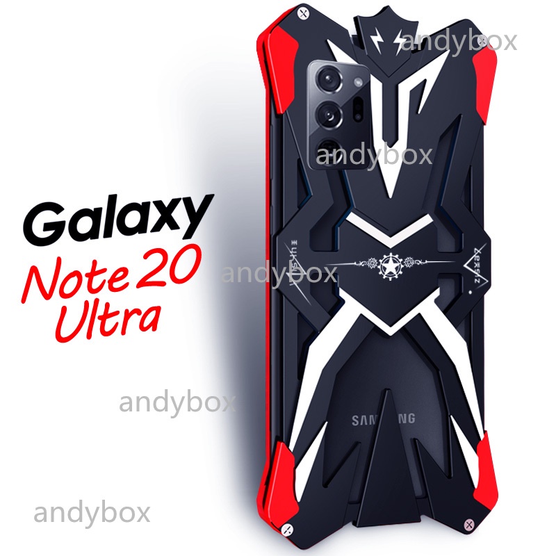 Ốp Điện Thoại Hợp Kim Nhôm Dạng Giáp Cho Samsung S22 S21 Ultra Galaxy Note20 Ultra Note 20
