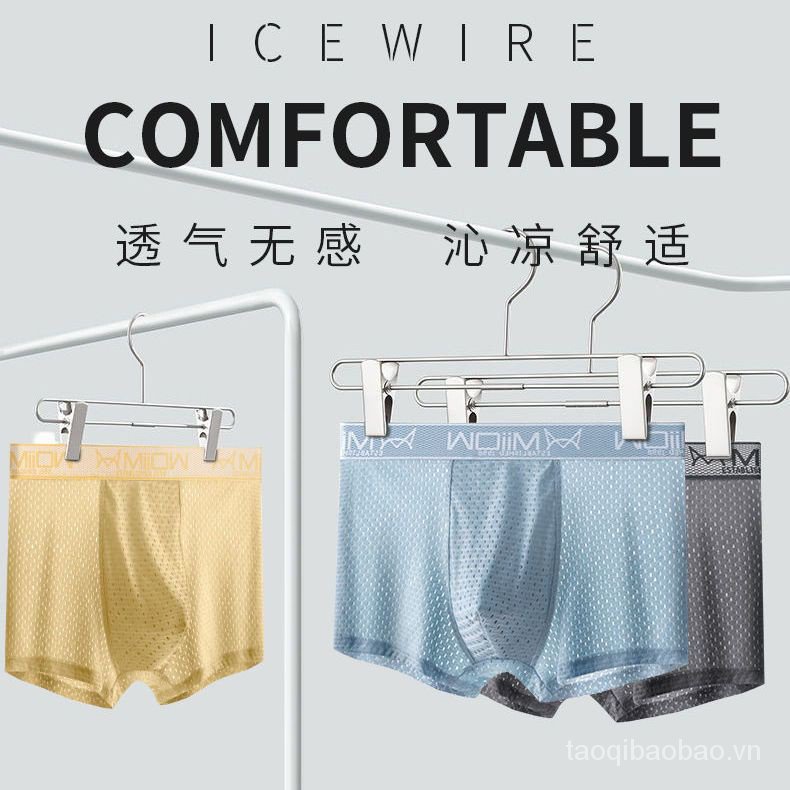 Quần Lót Lụa Lạnh Thời Trang Mùa Hè Cho Nam