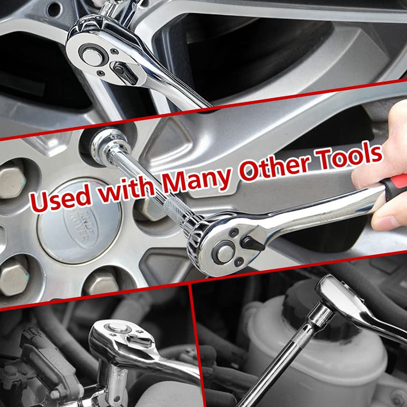 Bộ 3 Cờ Lê Bánh Cóc 1 / 4 Inch 3 / 8 Inch 1 / 2 Inch Chuyên Dụng