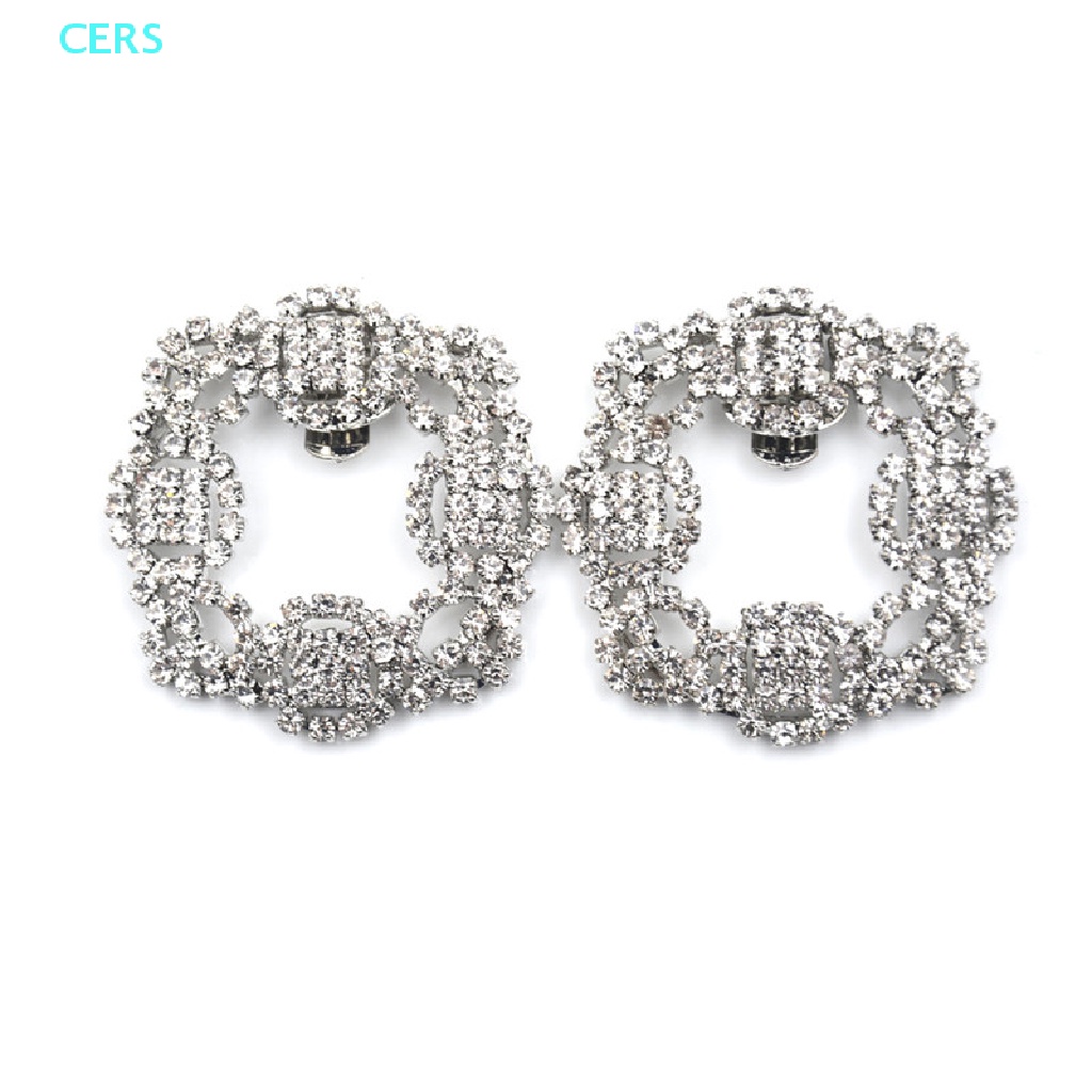 1 Khóa Kẹp Giày Hình Hoa Đính Đá Pha Lê Cho Cô Dâu RS