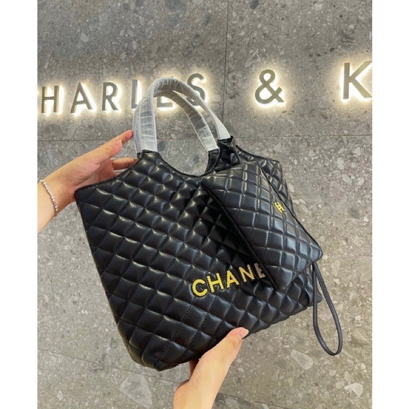 Set Túi Công Sở Kèm Ví, Túi Xách Nữ Trần Trám Size To