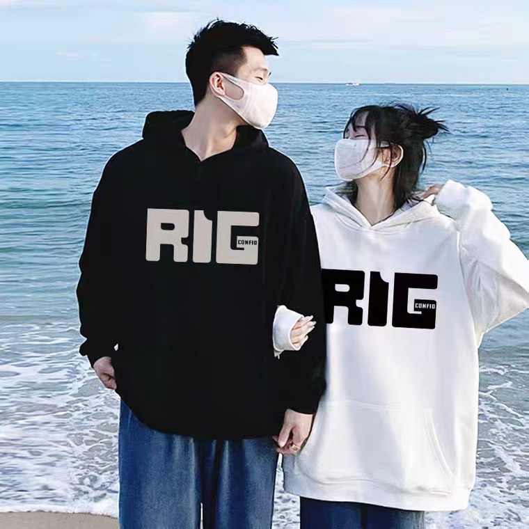 Áo hoodie nam nữ Form rộng - Áo khoác nỉ RIG nam nữ form rộng phong cách hàn quốc_ Harabi Clothes