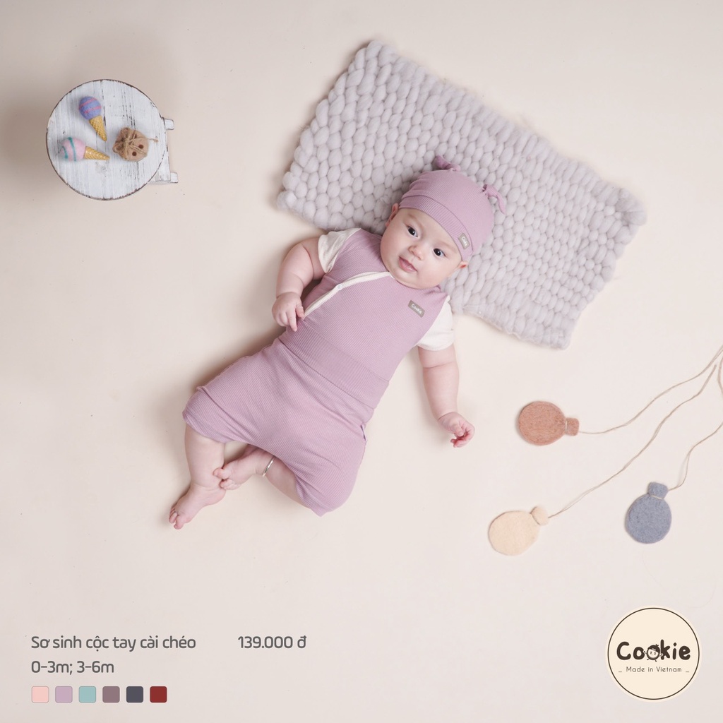 Cookie - Bộ quần áo sơ sinh cộc tay cài chéo CK36163
