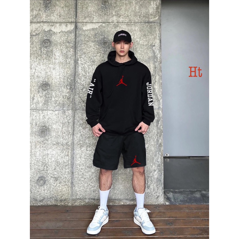 Áo Hoodie logo Jordan Unisex Nam Nữ chất nỉ dày mũ 2 lớp cao cấp - Linh Bé Unisex
