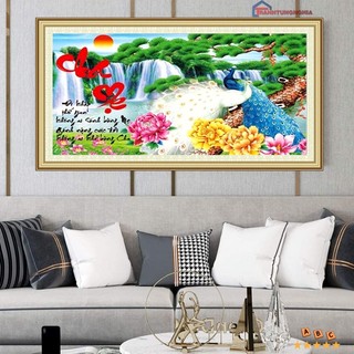 Tranh đính đá cha mẹ lv076