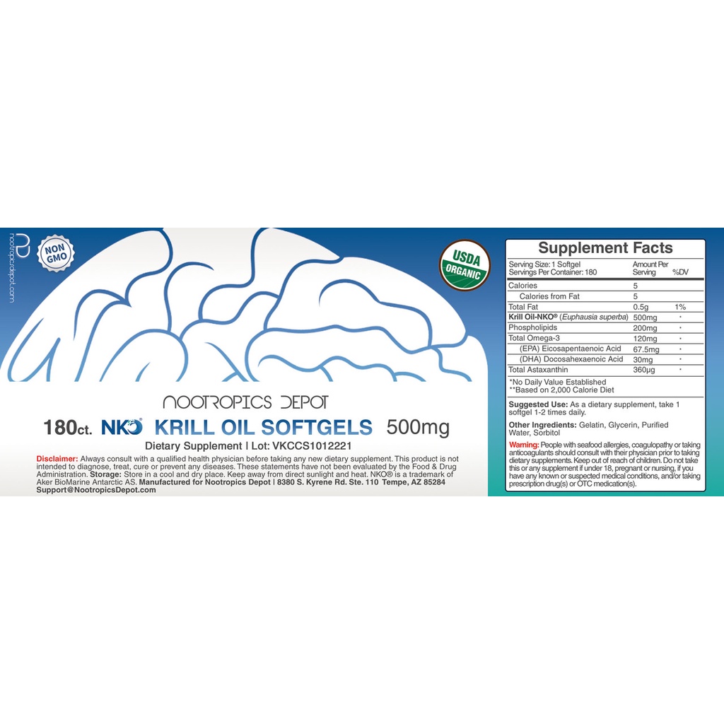 NKO Krill Oil Omega 3 + Astaxanthin Dầu nhuyễn thể