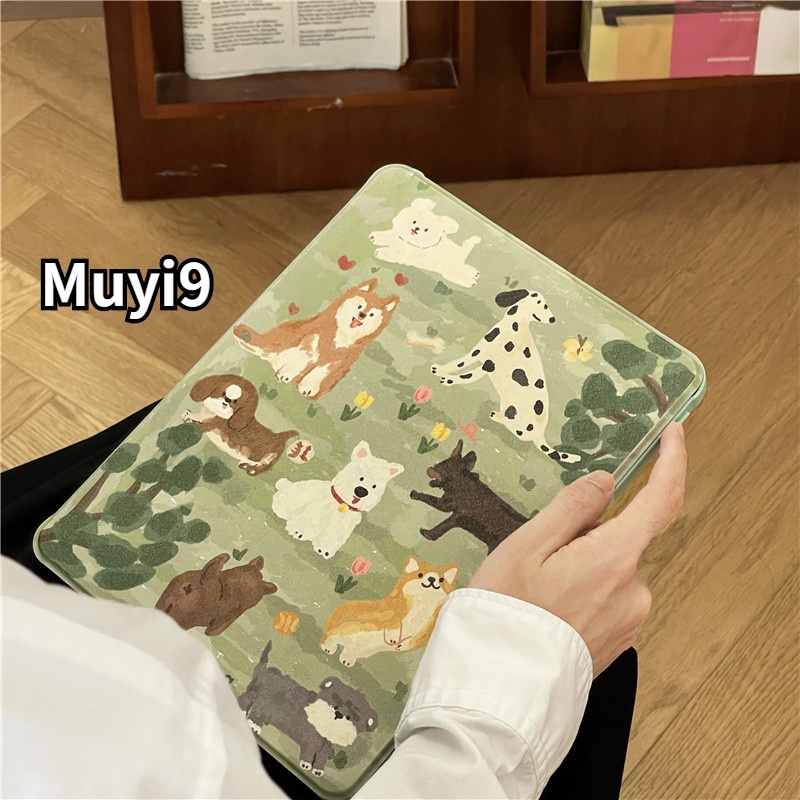 Bao Da Máy Tính Bảng In Hình Chó Hoạt Hình Cho Ipad 10.2 2022 Ipad 10Th Mini 4 / 5 Ipad 12.9 Air 1 / 2 Air 5 10.9 Pro 11 Ipad 9Th Mini 6 Ốp