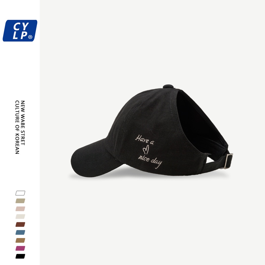 Mũ Lưỡi Trai Thêu Hình Trái Tim Phong Cách Hàn Quốc Thời Trang Cho Nữ