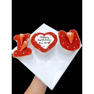 Bánh kem/bánh sinh nhật khuôn chữ love & i❤️u