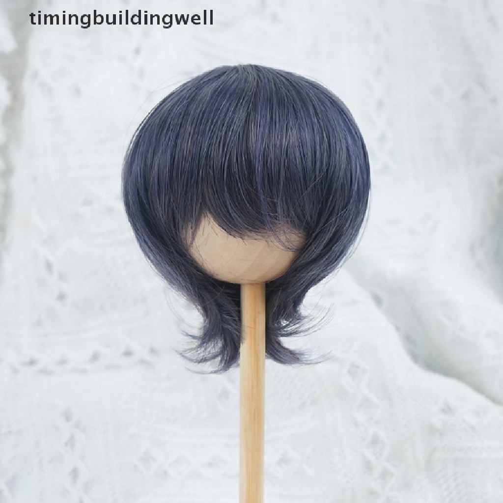 Tóc Giả Ngắn Thẳng Cho Búp Bê 21.5-23cm Tỉ Lệ 1 / 3